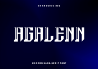 Agalenn Font - Featured Image