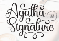 Agatha Signature Font - Featured Image