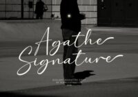 Agathe Signature Font - Featured Image
