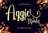 Aggie Marder Script Font - Featured Image