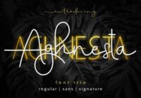 Aghnesta Trio Font - Featured Image