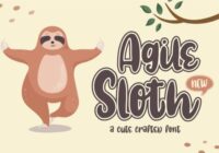 Agile Sloth Font - Featured Image