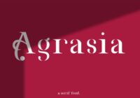 Agrasia Font - Featured Image