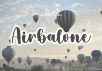 Airbalone Font - Featured Image