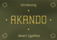 Akando Font - Featured Image
