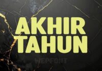 Akhir Tahun Font - Featured Image