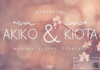 Akiko and Kiota Font - Featured Image