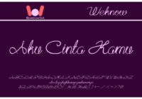 Aku Cinta Kamu Font - Featured Image