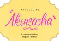Akurasha Font - Featured Image