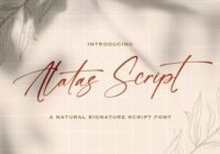 Alatas Script Font - Featured Image