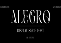 Alegro Font - Featured Image