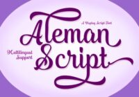 Aleman Script Font - Featured Image