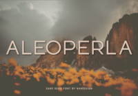 Aleoperla Font - Featured Image