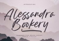 Alessandra Bookery Font - Featured Image