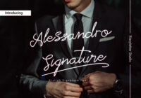 Alessandro Signature Font - Featured Image