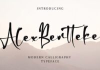 Alex Bentteke Font - Featured Image