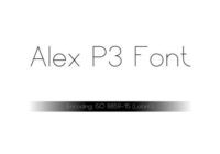 Alex P3 Font - Featured Image