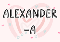 Alexander a Font - Featured Image