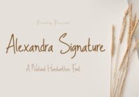 Alexandra Signature Font - Featured Image