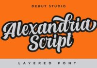 Alexandria Script Font - Featured Image