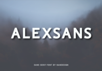 Alexsans Font - Featured Image