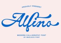 Alfino Script Font - Featured Image