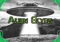 Alien Glyph Font - Featured Image