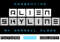 Alien Skyline Font - Featured Image