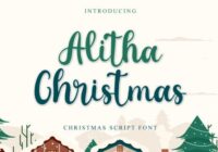 Alitha Christmas Font - Featured Image