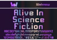 Alive in Science Fiction Font - Featured Image