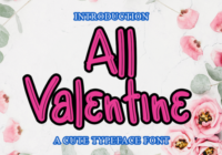 All Valentine Font - Featured Image