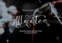 Allacarte Font - Featured Image