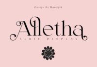 Alletha Font - Featured Image