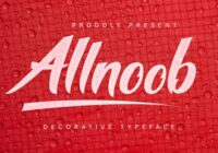 Allnoob Font - Featured Image