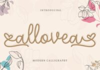 Allovea Font - Featured Image