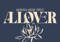 Allover Modern Font - Featured Image