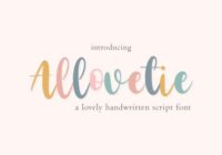 Allovetie Font - Featured Image