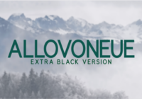 Allovoneue Extra Black Font - Featured Image