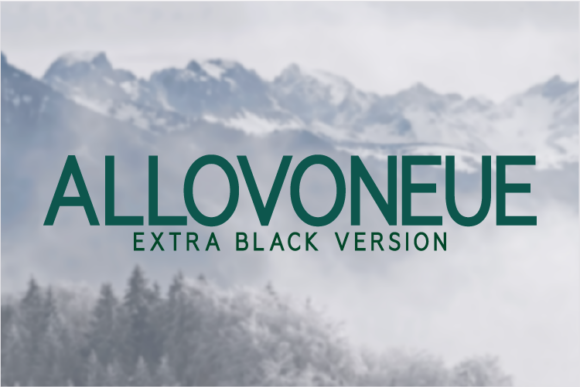 Allovoneue Extra Black Font - Featured Image