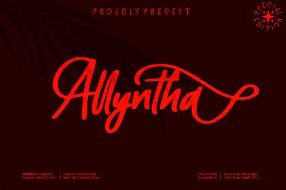 Allyntha Font - Featured Image
