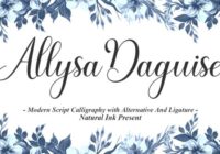 Allysa Daguise Font - Featured Image