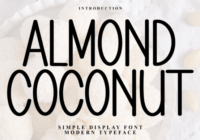Almond Coconut Font - Featured Image