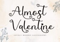 Almost Valentine Font - Featured Image