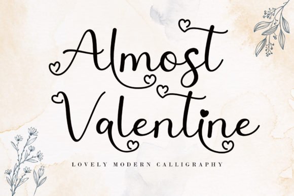 Almost Valentine Font - Featured Image
