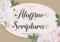 Aloffine Scriptura Font - Featured Image