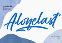 Alonelast Font - Featured Image