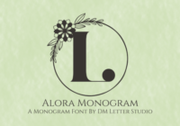 Alora Monogram Font - Featured Image