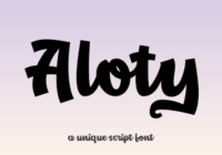 Aloty Font - Featured Image