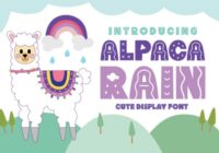 Alpaca Rain Font - Featured Image