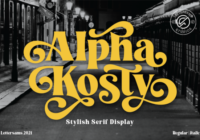 Alpha Kosty Font - Featured Image
